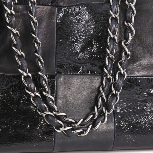 💎 CHANEL 💎 BROOKLYN PATCHWORK HOBO ACCORDION RARE BAG LARGE FLAP LEATHER - Picture 5 of 15